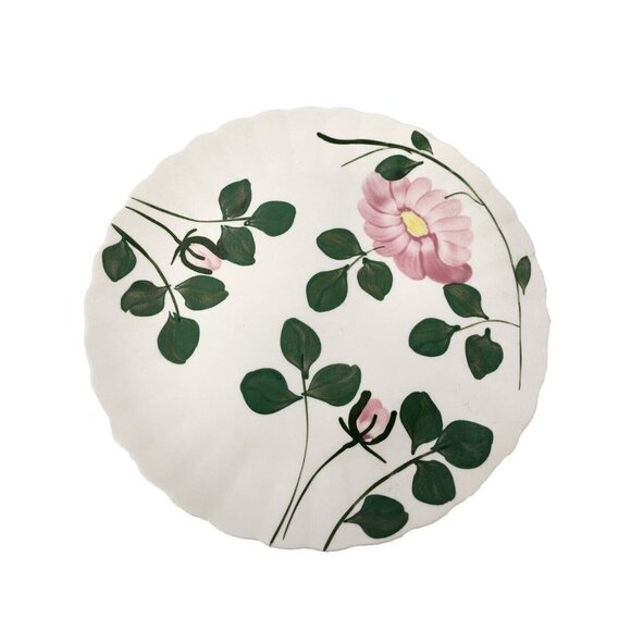 Vintage Southern Potteries by Blue Ridge Rock Rose Serving Platter Round Ceramic - Picture 1 of 6